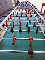 Image showing Retro look Table football