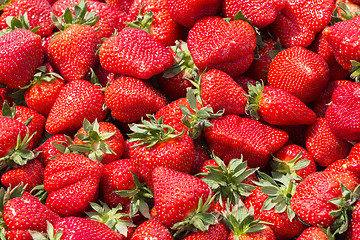 Image showing Background from strawberries