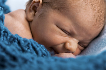 Image showing Close up Cute New Born Baby