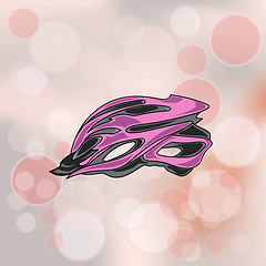 Image showing Pink Bike Helmet