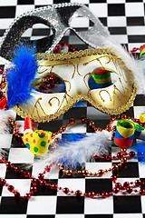 Image showing Carnival detail with mask