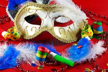 Image showing Carnival detail with mask