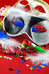 Image showing Carnival detail with mask