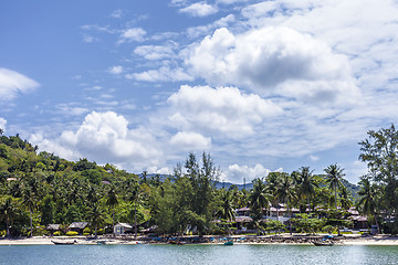 Image showing Tropical white sand virgin beach