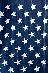 Image showing stars of US flag hanging vertically