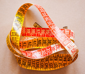 Image showing Retro look Tape measure