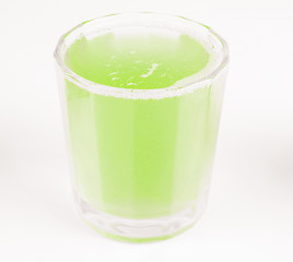 Image showing Green apple juice