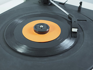 Image showing Vinyl record on turntable