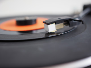 Image showing Vinyl record on turntable