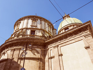 Image showing Retro look Temple of San Sebastiano
