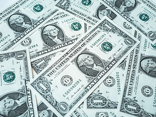 Image showing Dollar notes 1 Dollar