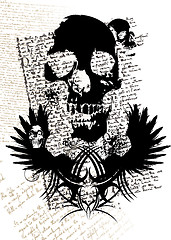 Image showing gothic skull