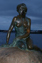 Image showing The litle mermaid in Copenhagen in Denmark