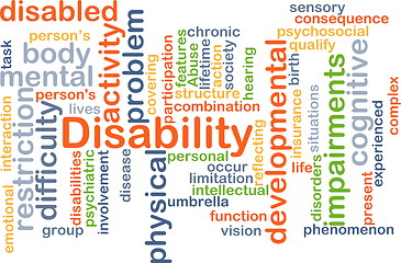 Image showing Disability background concept