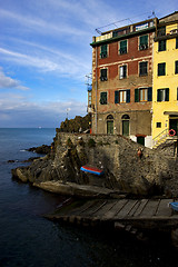 Image showing  riomaggiore in the north of italy