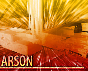 Image showing Arson Abstract concept digital illustration