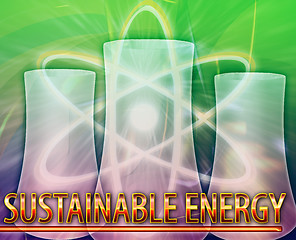 Image showing Sustainable energy Abstract concept digital illustration