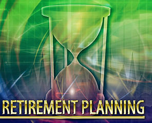 Image showing Retirement planning Abstract concept digital illustration