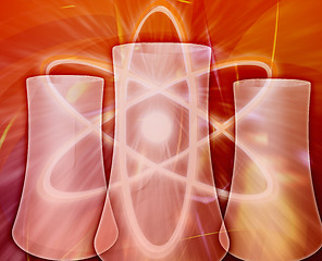 Image showing Nuclear power Abstract concept digital illustration