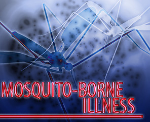 Image showing Mosquito illness Abstract concept digital illustration