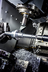 Image showing Metalworking CNC milling machine.