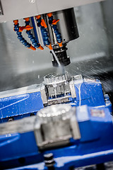 Image showing Metalworking CNC milling machine.