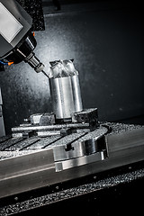 Image showing Metalworking CNC milling machine.