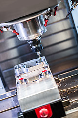 Image showing Metalworking CNC milling machine.