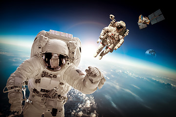 Image showing Astronaut in outer space