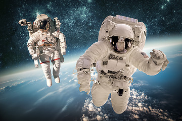 Image showing Astronaut in outer space