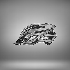 Image showing Grey Bike Helmet