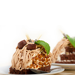 Image showing chestnut cream cake dessert