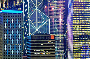 Image showing Hong Kong at night