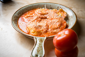 Image showing Ravioli in sauce