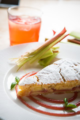 Image showing Rhubarb cake