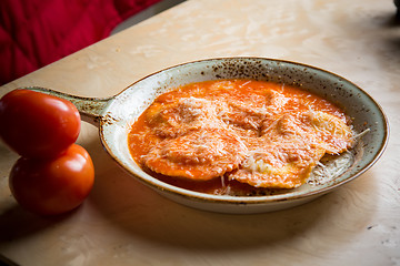 Image showing Ravioli in sauce