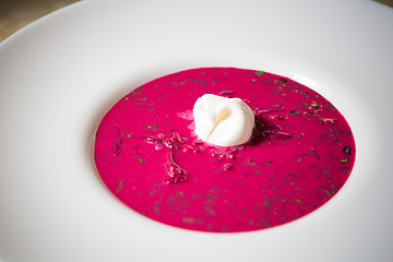 Image showing Cold summer Beets soup