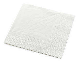 Image showing white paper napkin