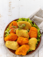 Image showing various chicken nuggets