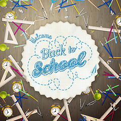 Image showing Back to school background. EPS 10