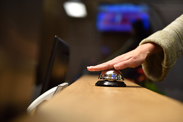 Image showing hotel reception bell