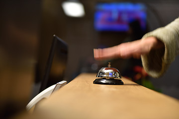 Image showing hotel reception bell