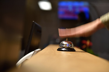 Image showing hotel reception bell