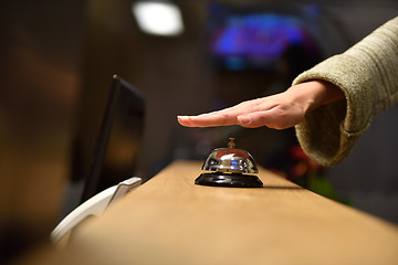 Image showing hotel reception bell