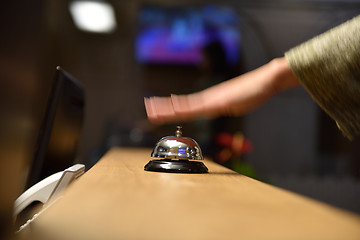 Image showing hotel reception bell