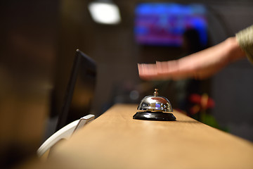 Image showing hotel reception bell