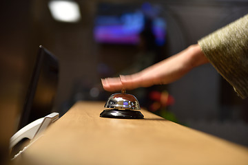 Image showing hotel reception bell