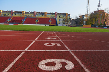 Image showing athletic track