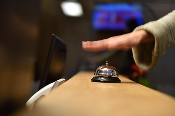 Image showing hotel reception bell