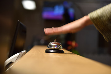 Image showing hotel reception bell